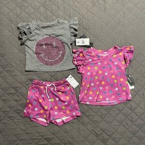 Madden Girl Shirt-Shirt-Shorts 3 Piece Set - Size 2T